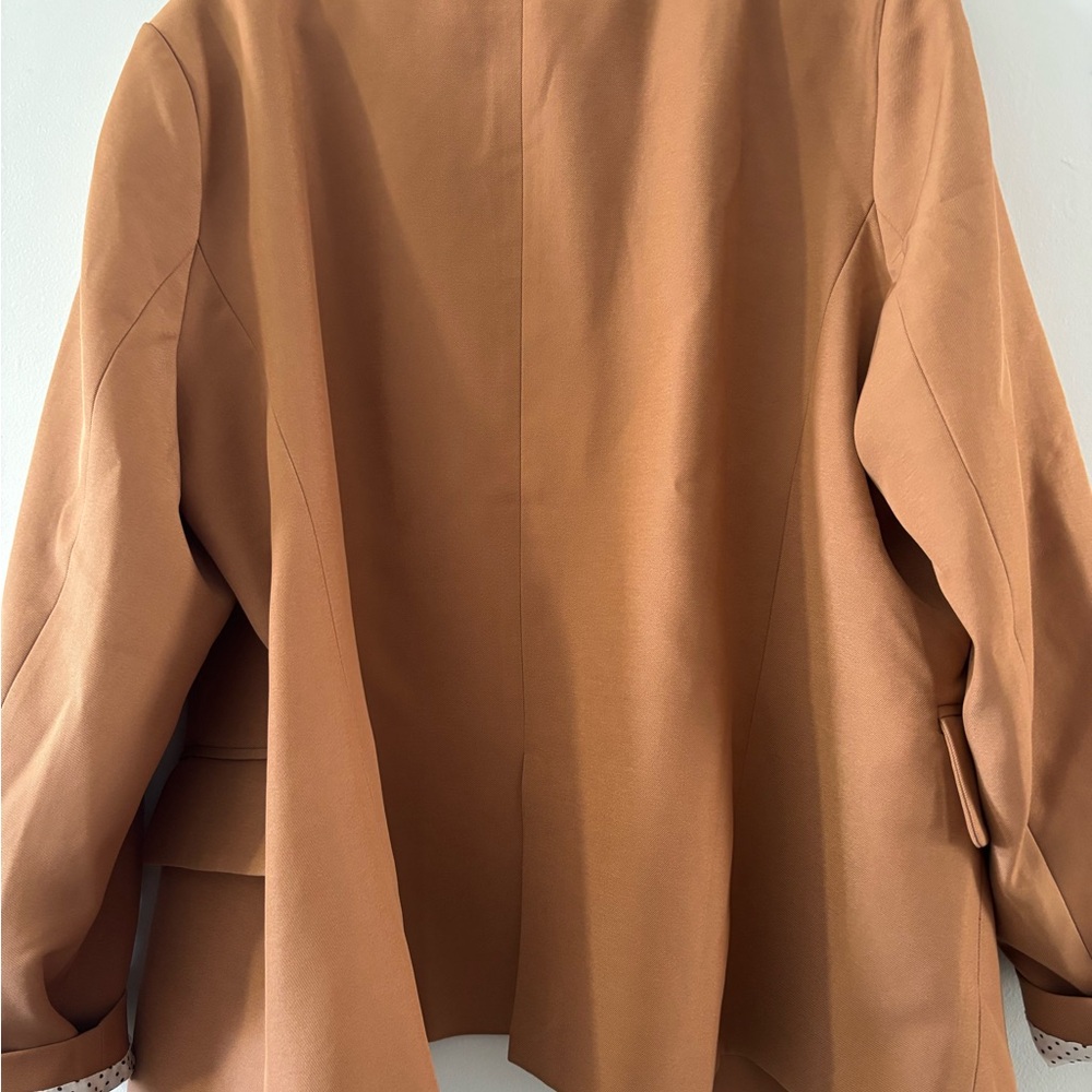 Rust-Toned Single-Button Blazer - Picture 4 of 4